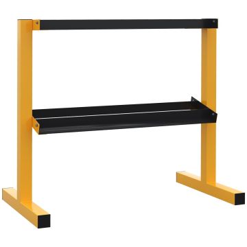 Sportnow käsipainoteline 92,5x50,5x80,5cm, keltainen/musta