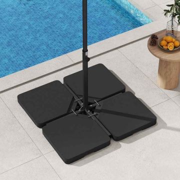 HDPE plate set with metal hooks, 4 pcs., filled with sand or water