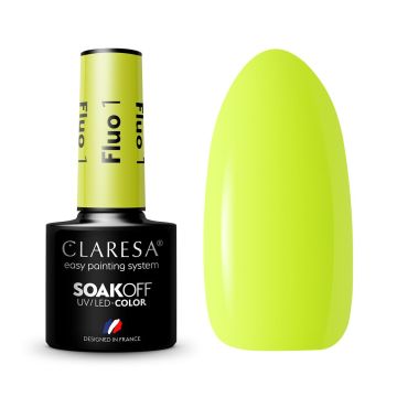 Гибридный лак для ногтей CLARESA FLUO 1
