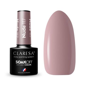 Гибридный лак для ногтей CLARESA NUDE 117, 5 г