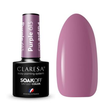 Гибридный лак для ногтей CLARESA Purple 613