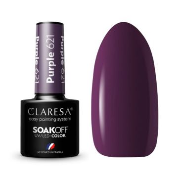 Гибридный лак CLARESA Purple 621, Коллекция Warm Feelings