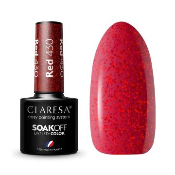 Гибридный лак для ногтей CLARESA RED 430