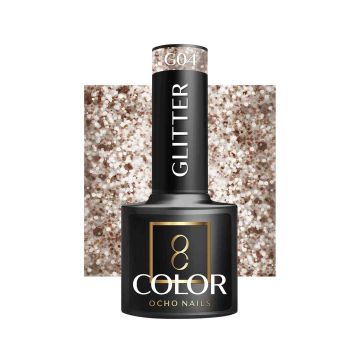 Гибридный лак для ногтей OCHO NAILS G04, с блёстками