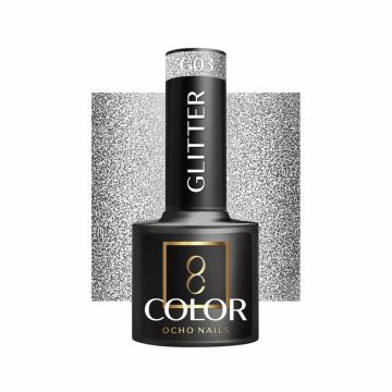 Гибридный лак для ногтей OCHO NAILS GLITTER G03