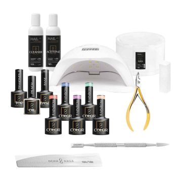 Стартовый набор для гибридных ногтей OCHO NAILS, 5 лаков