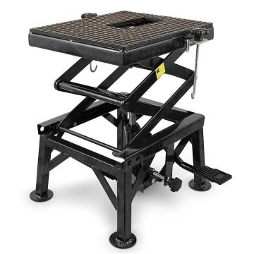 Hydraulinen saksinostin Bituxx, 3 korkeustasoa, Musta, 42 × 42 × 35, 60, 75, 87 cm