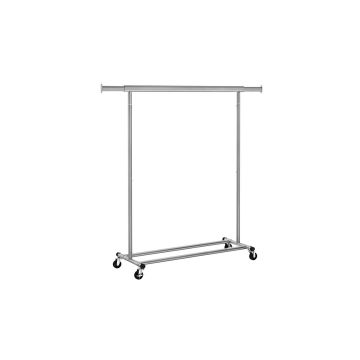 Vaateteline 45,4x132x160cm, harmaa