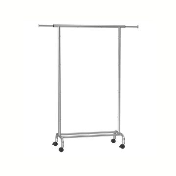 Vaateteline 40x120x156cm, hopeanvärinen
