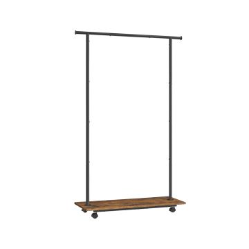 Vaateteline 35x98,5x160,3cm., musta/ruskea