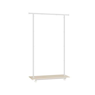 Vaateteline 35x98,5x160,3cm, valkoinen/vaaleanruskea