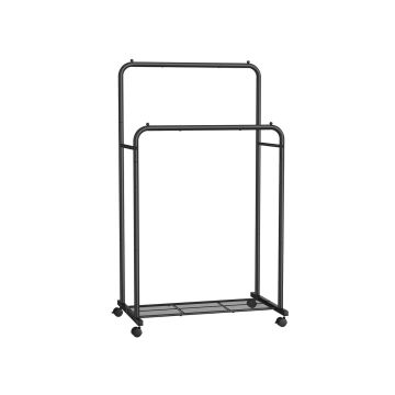 Vaateteline 92,5x59,5x158cm, musta