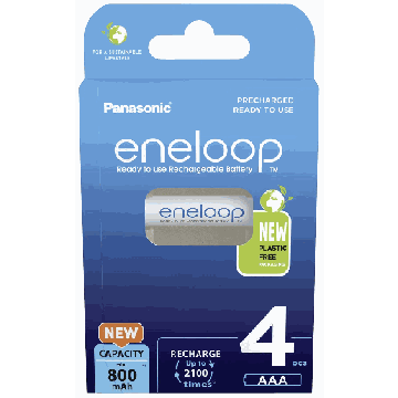 Ladattavat akut Panasonic ENELOOP BK-4MCDE/4BE, 4 kpl