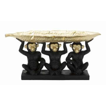 Interjero dekoracija Mauro Ferretti 011942000T, 3 beždžionėlės, 43 × 20 × 15,7 cm