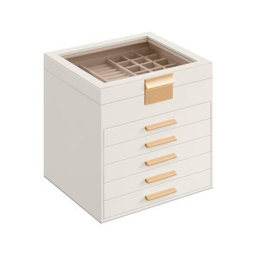 Шкатулка для украшений 20,3x23,1x22,8 см., разные цвета
