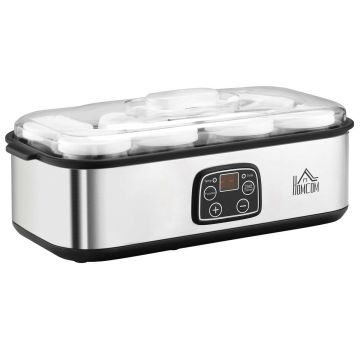 Jogurttikone Homcom 36x18.8x14cm., hopea/musta