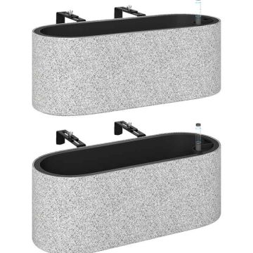 Riippuruukut Aosom 84H-671V00GY, 2 kpl, Harmaat, 42 × 15 × 16 cm