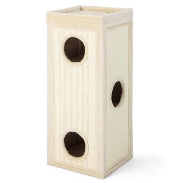 Cat Scratching Post, 4-Tier, 3 Hideouts, 16 × 16 × 39 in