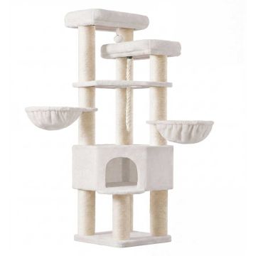 Cat scratching post FEANDREA, Multi-level, 55 × 186.7 × 55 cm