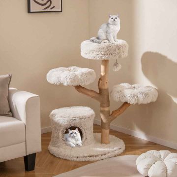 Cat scratching post, 3 platforms, Ø 68 × 102 cm