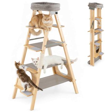 Cat house scratching post, 5 levels, 104 × 53.5 × 151 cm