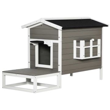 Кошачий домик PawHut 115x66,5x74,7 см, различные цвета.