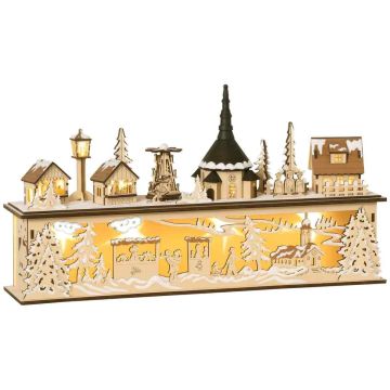 Joulukoriste Homcom 45x10x25cm., vaaleanruskea