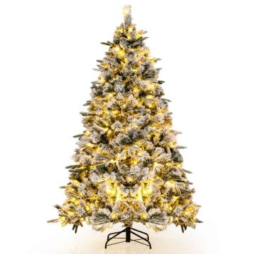 Joulukuusi, 752 oksankärkeä, 250 LED-valoa, 186 × 120 cm