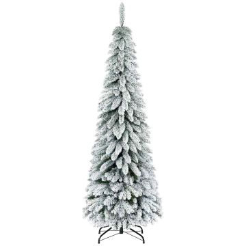 Joulukuusi Homcom 74cmx74cmx180cm, valkoinen, vihreä väri