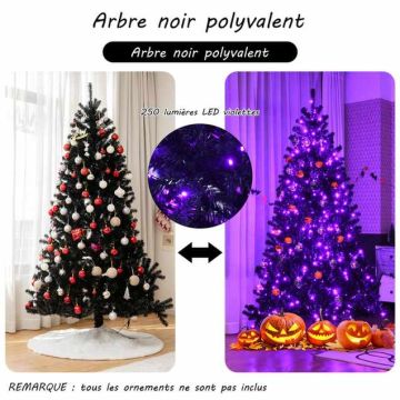 Christmas tree, 250 LED lights, 680 branches, 99 × 180 cm