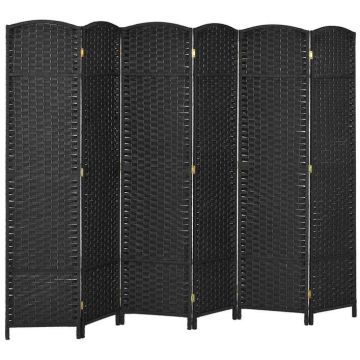 Tilanjakaja Aosom 830-814V01BK, 6 osaa, Musta, 240 × 170 × 1,6 cm