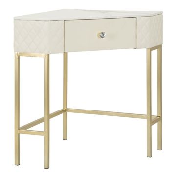 Corner console Sharon, corner, with drawer, 84.5 × 77 × 60 cm