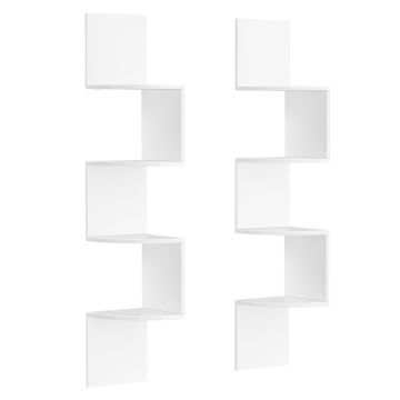 Corner hanging shelf VASAGLE, 4 tiers