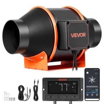 Kanavapuhallin VEVOR HF-100PE, 10 nopeutta, 30,5 × 21 × 18,5 cm
