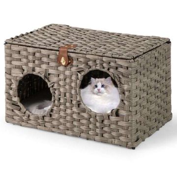 Cat bed, 2 entrances, 60 × 35 × 35 cm