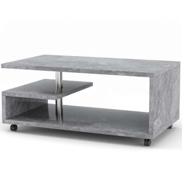 Coffee table, 2 shelves, 105 × 60 × 46 cm