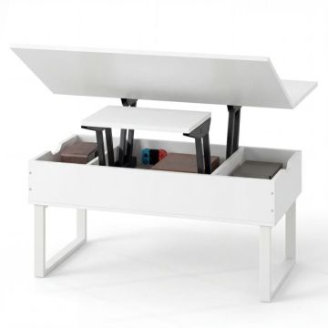 Coffee table, 3 configurations, 3 compartments, 100 × 50 × 49 cm