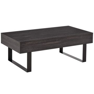 Sohvapöytä Homcom 110x60x40 cm, tummanharmaa
