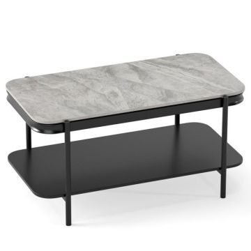 Coffee table, with open shelf, 90 × 45.5 × 50 cm