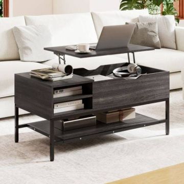 Coffee table, with hidden compartment, Gray, 99.5 × 47.5 × 49.5 cm