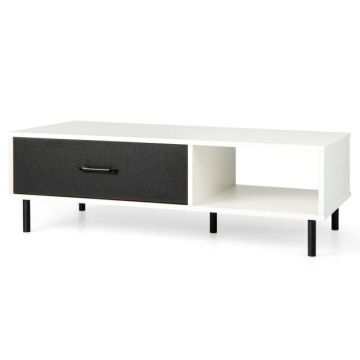 Coffee table, with drawer and open shelf, 110 × 52 × 35 cm