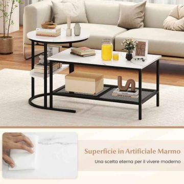 Coffee table set, 2 tables