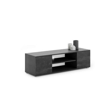 Тумба под телевизор Concrete Design Focus RTV 155x37x40 см, черная.