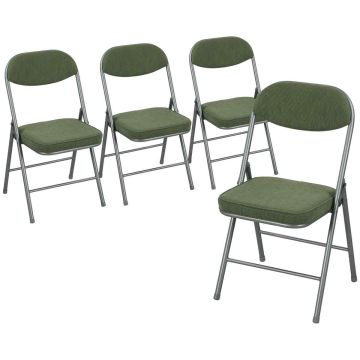 Tuolit, taitettavat, 4 kpl, 48,5 × 45 × 82 cm