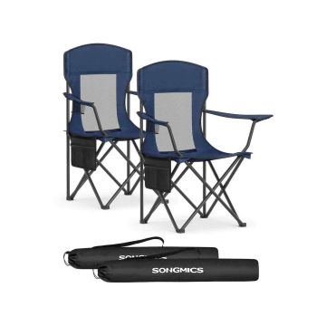 SONGMICS retkituolit, 2 kpl, Sininen, 51,5 × 86,5 × 97 cm