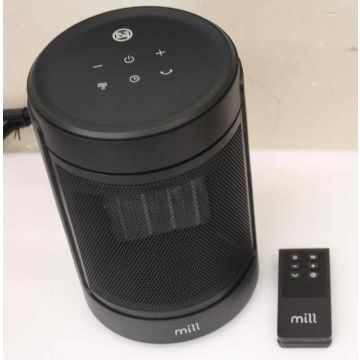 Keraaminen lämpöpuhallin Mill FH1500BLACK, 2 lämmitystehoa, 4 tilaa