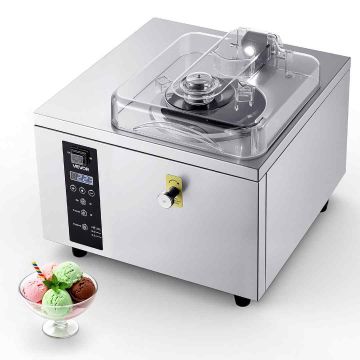 Kovan jäätelön valmistuslaite VEVOR BQ5K, 500 W, 2,8 l, enintään 5 l/h, 46 × 46 × 43 cm