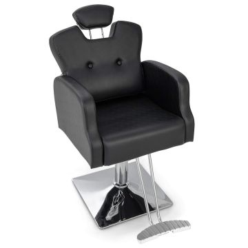 Barber chair, 360° swivel, 8-position headrest, 90.17 × 63.5 × 99.06–114.3 cm