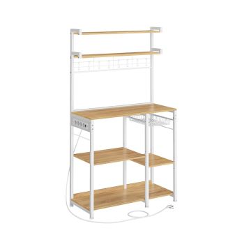 Кухонный шкаф 40x90x165,5см., светло-коричневый/белый