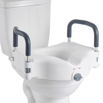 Wc-istuin VEVOR SC7060B, Korotettu, käsinojilla, 535 × 450 × 330 mm